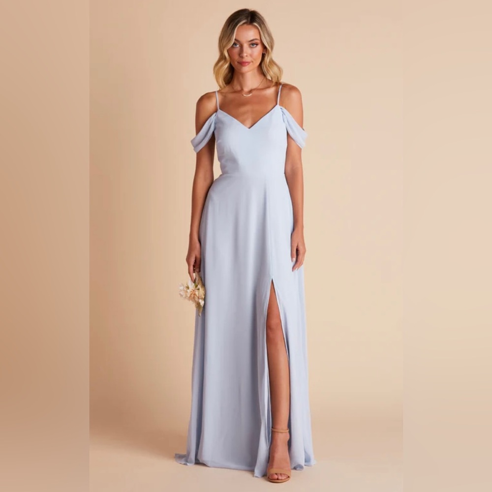 Birdie Gray Devin Convertible Dress Medium Ice Blue